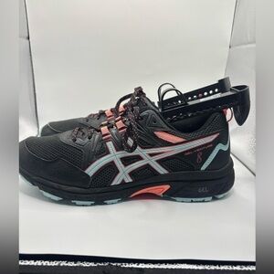 Asics Womens Gel Venture 8 1012A706 Black Running Shoes Sneakers Size 9.5 wide